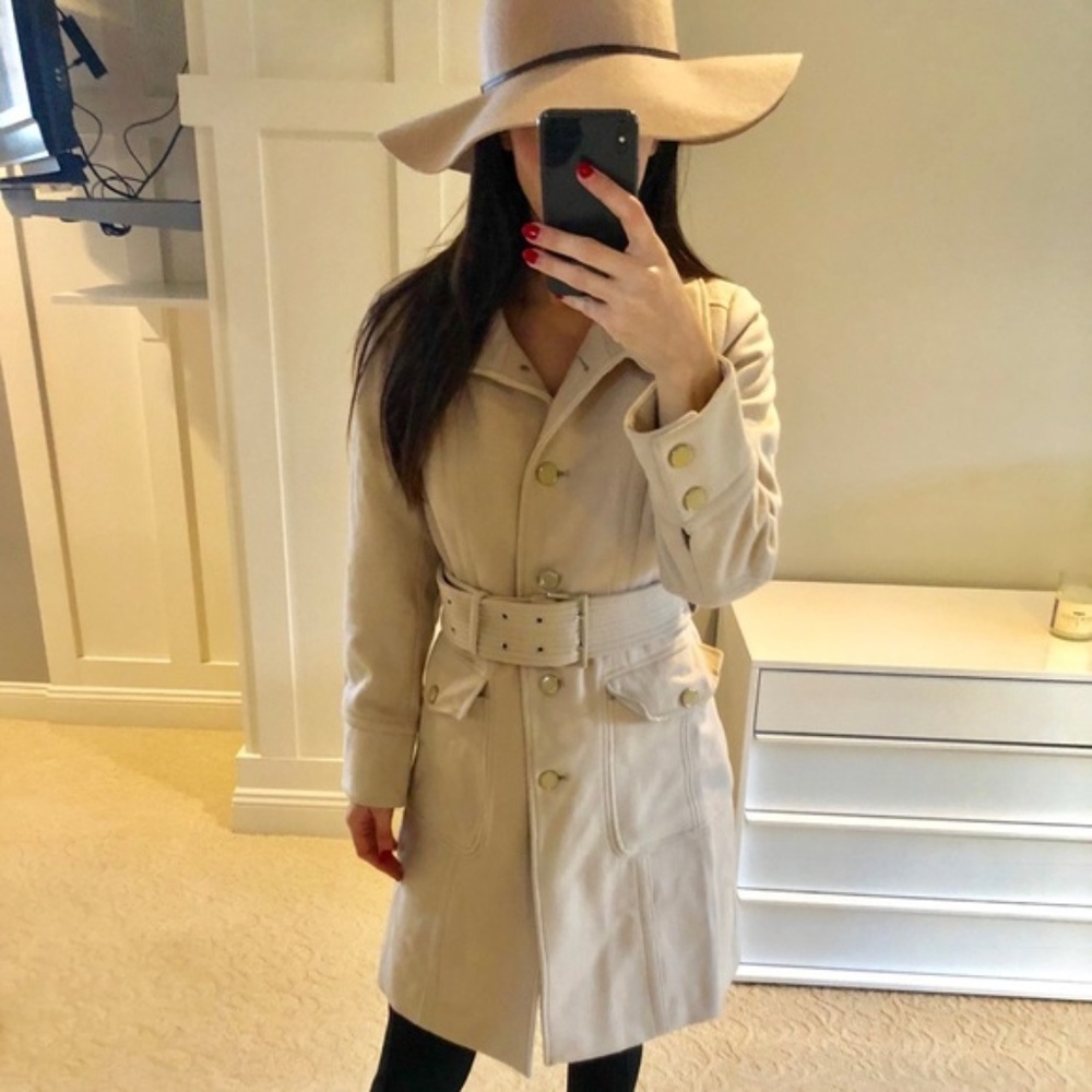 Kenneth Cole Mixed Wool Pea Coat